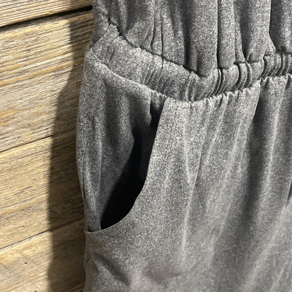 LANE‎ BRYANT "LIVI" ROMPER - SIZE 18/20 - CHARCOAL HEATHER GRAY - ELASTIC WAIST - Picture 6 of 9